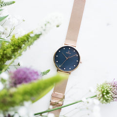 Obaku Vest Azure Quartz MOP Women's Watch - V186LXVLMV