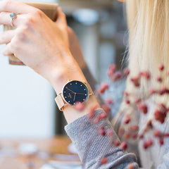 Obaku Vest Azure Quartz MOP Women's Watch - V186LXVLMV