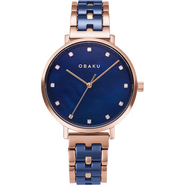 Obaku Vest Sunset Quartz MOP Women's Watch - V186LXVLSL