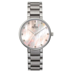 Obaku Glad Coral Quartz MOP Women's Watch - V189LXCPSC