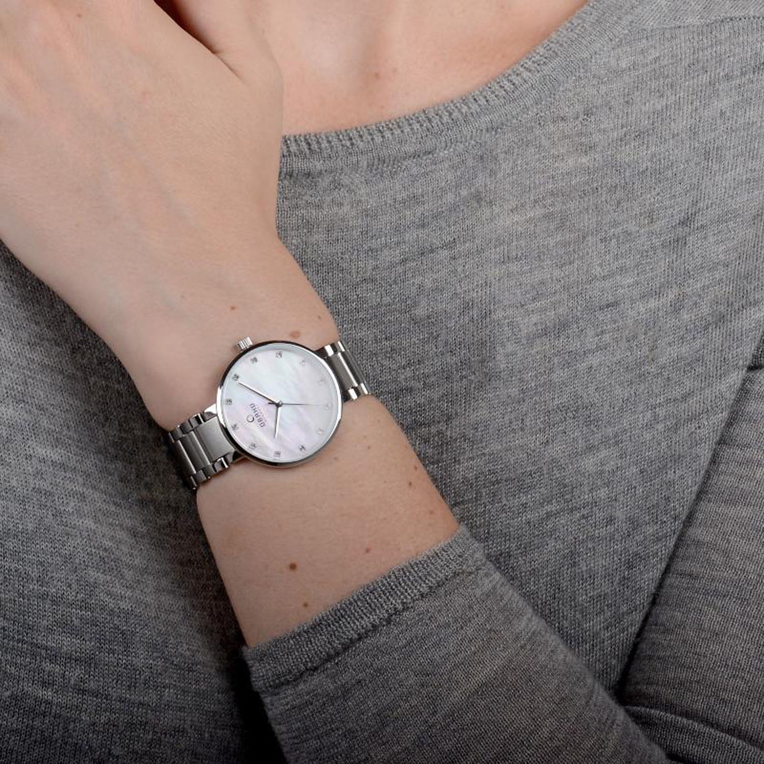 Obaku Glad Coral Quartz MOP Women's Watch - V189LXCPSC