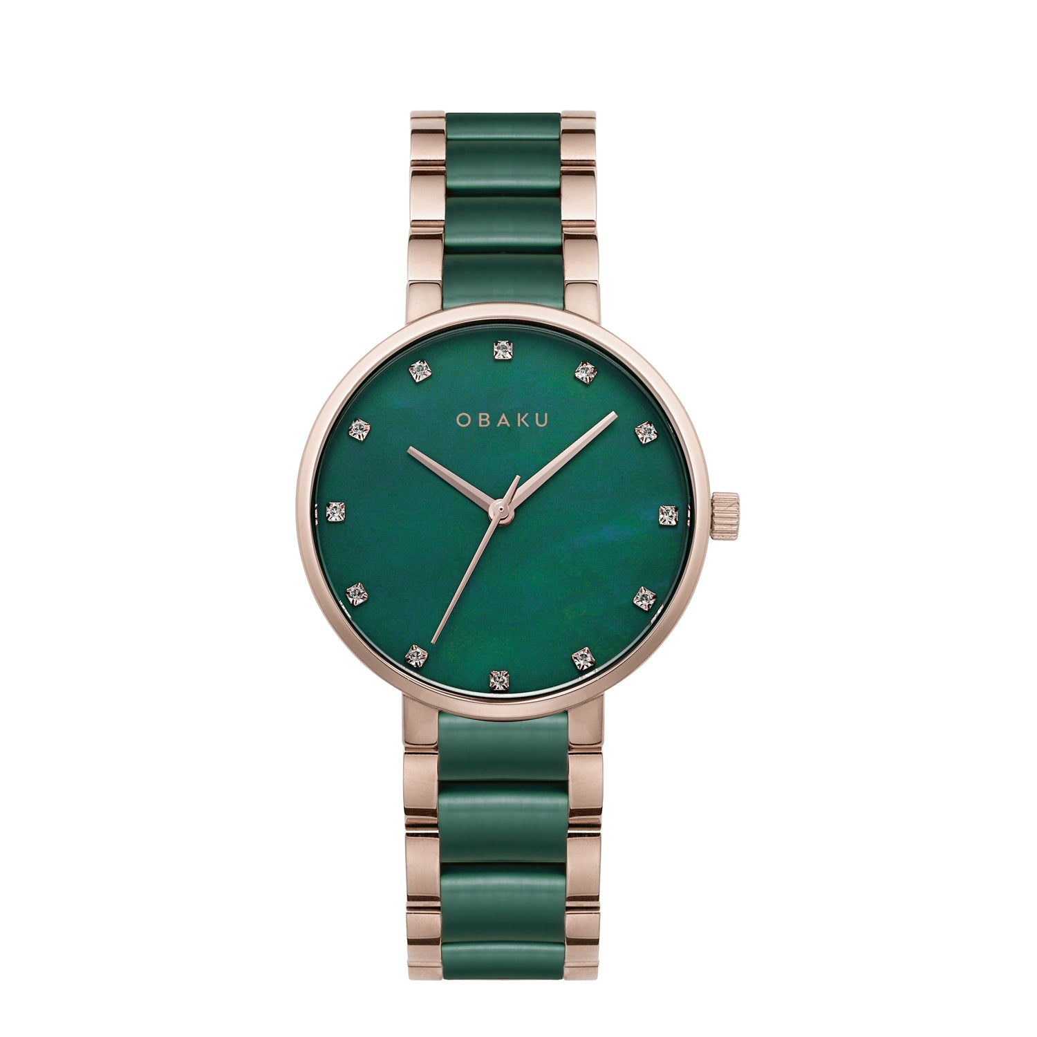 Obaku Glad Emerald Quartz Women's Watch -  V189LXVESE