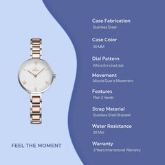 Obaku Vand Peach Quartz Women's Watch - V195LXCISV
