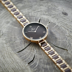 Obaku Vand Coffee Quartz Women's Watch -  V195LXVNSN