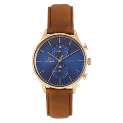 Obaku Gran-Amber Dual Time Men's Watch - V196GUVLRN