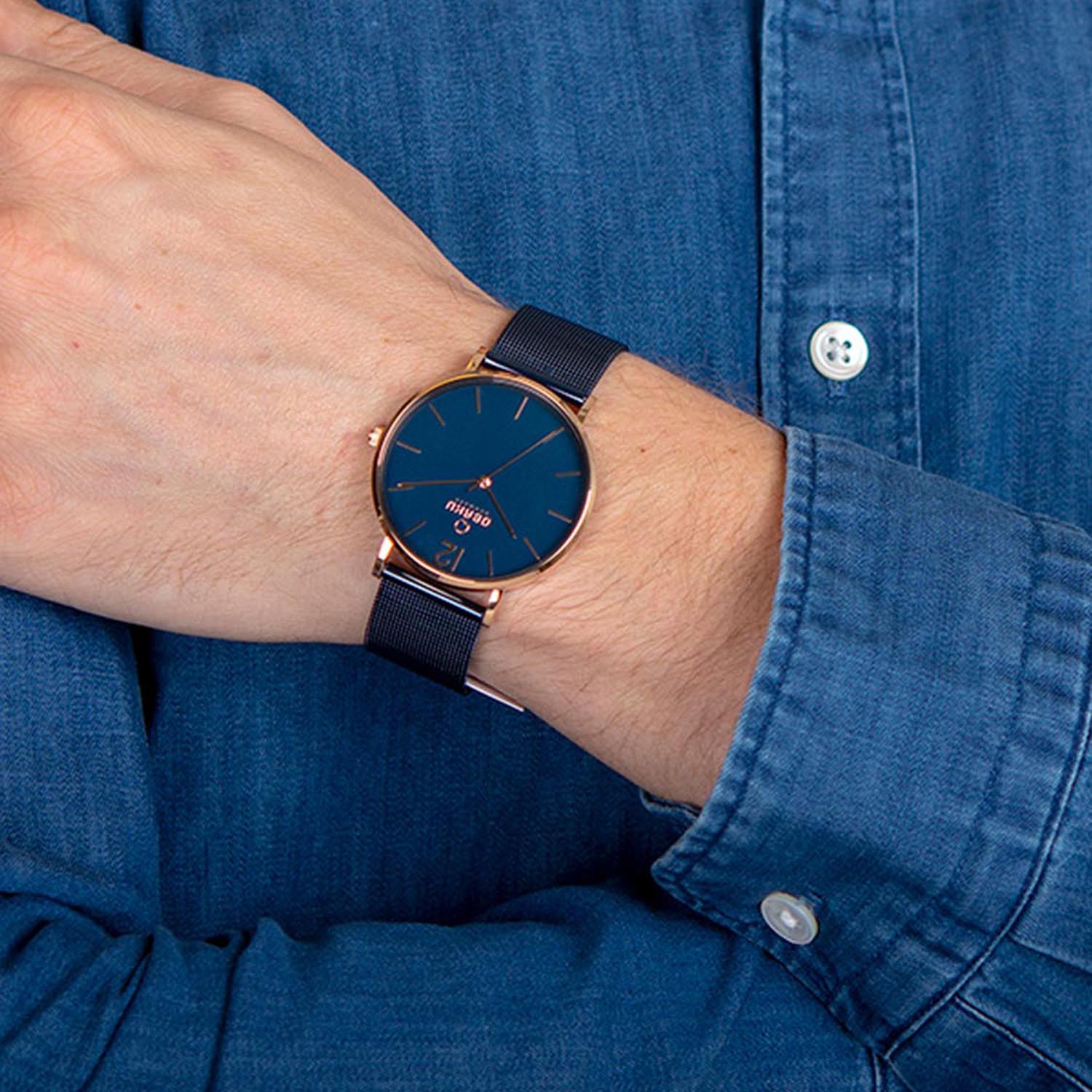 Obaku Mark Ocean Quartz Men's Watch -  V197GXVLML