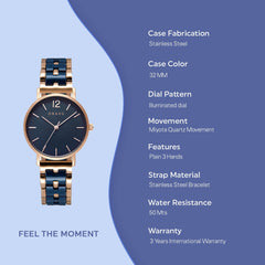 Obaku Mark Lille Sunset Quartz Women's Watch - V197LXVLSL