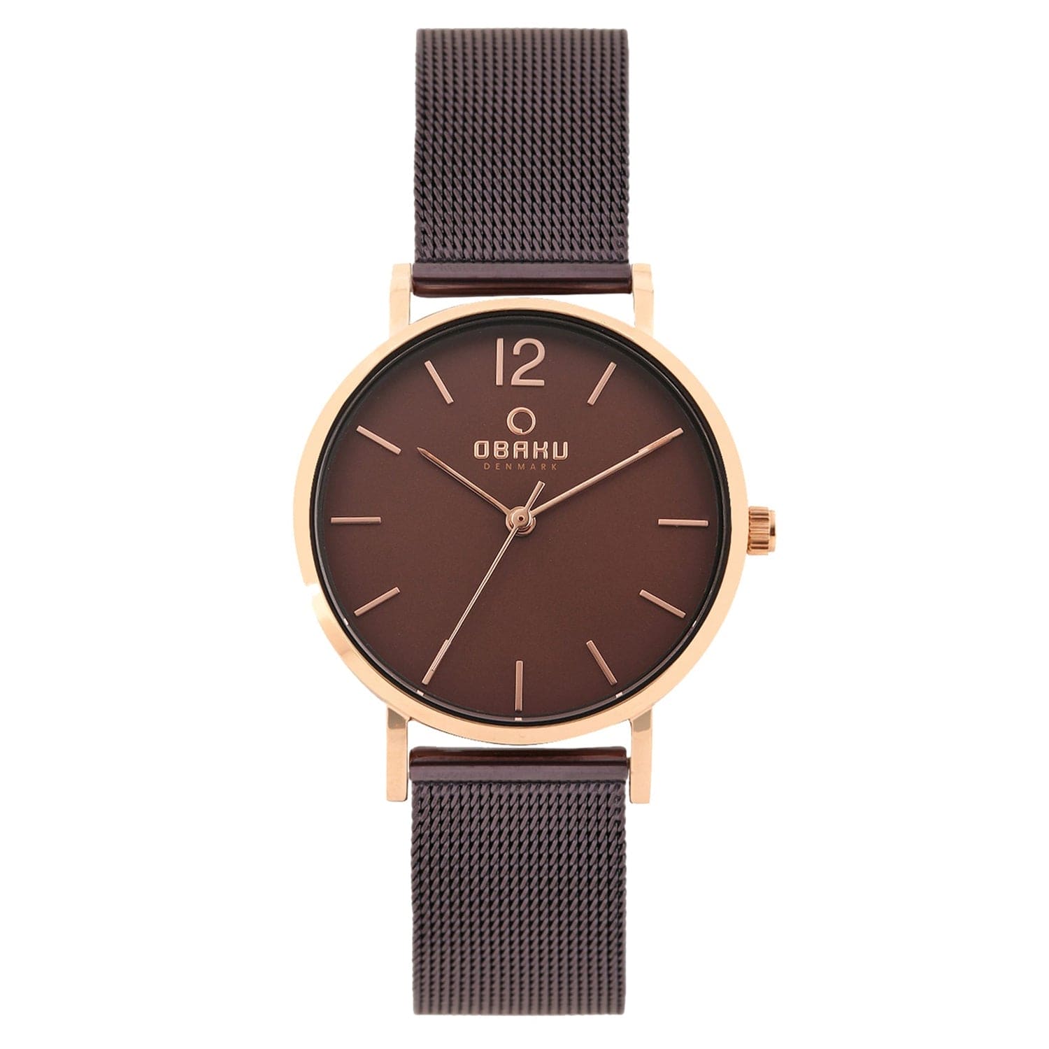 Obaku Mark Lille Walnut Quartz Women's Watch -  V197LXVNMN