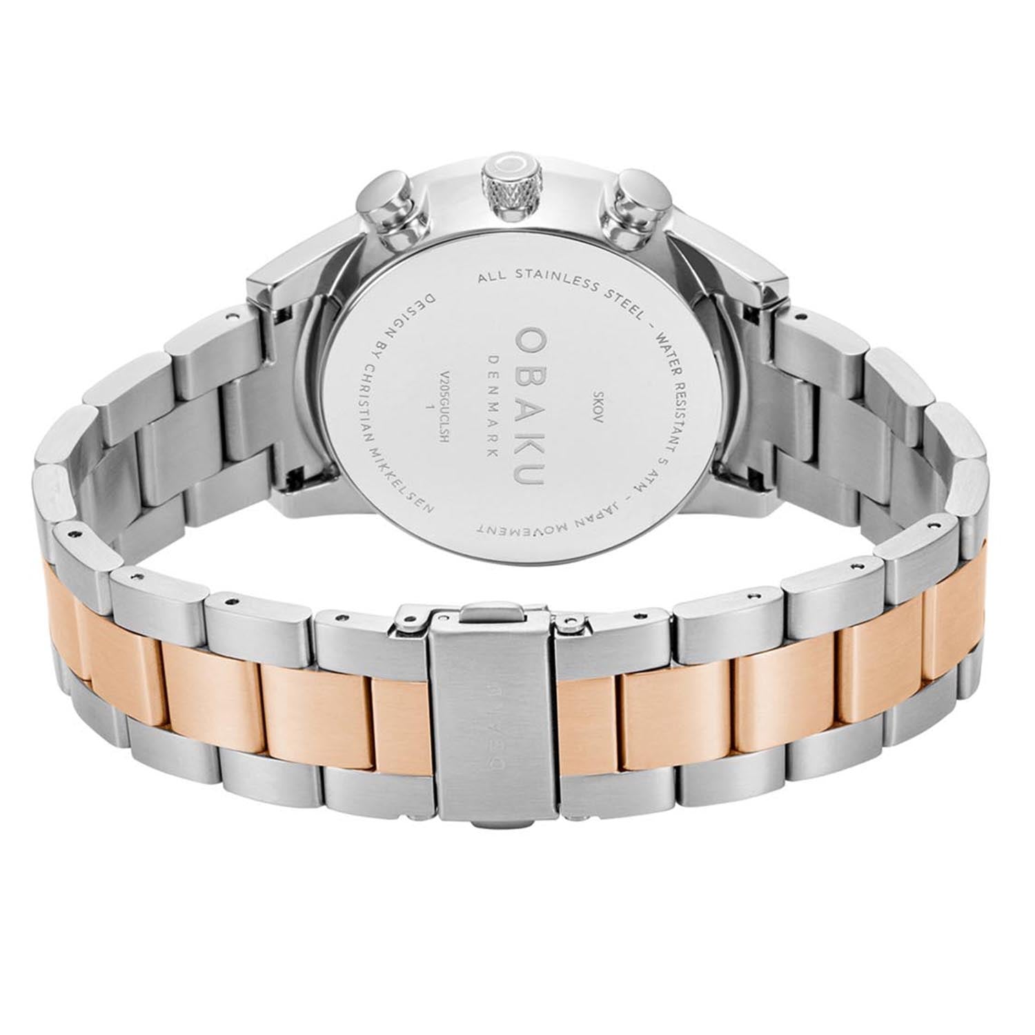 Obaku Skov Chronograph Men's Watch -  V205GUCLSH