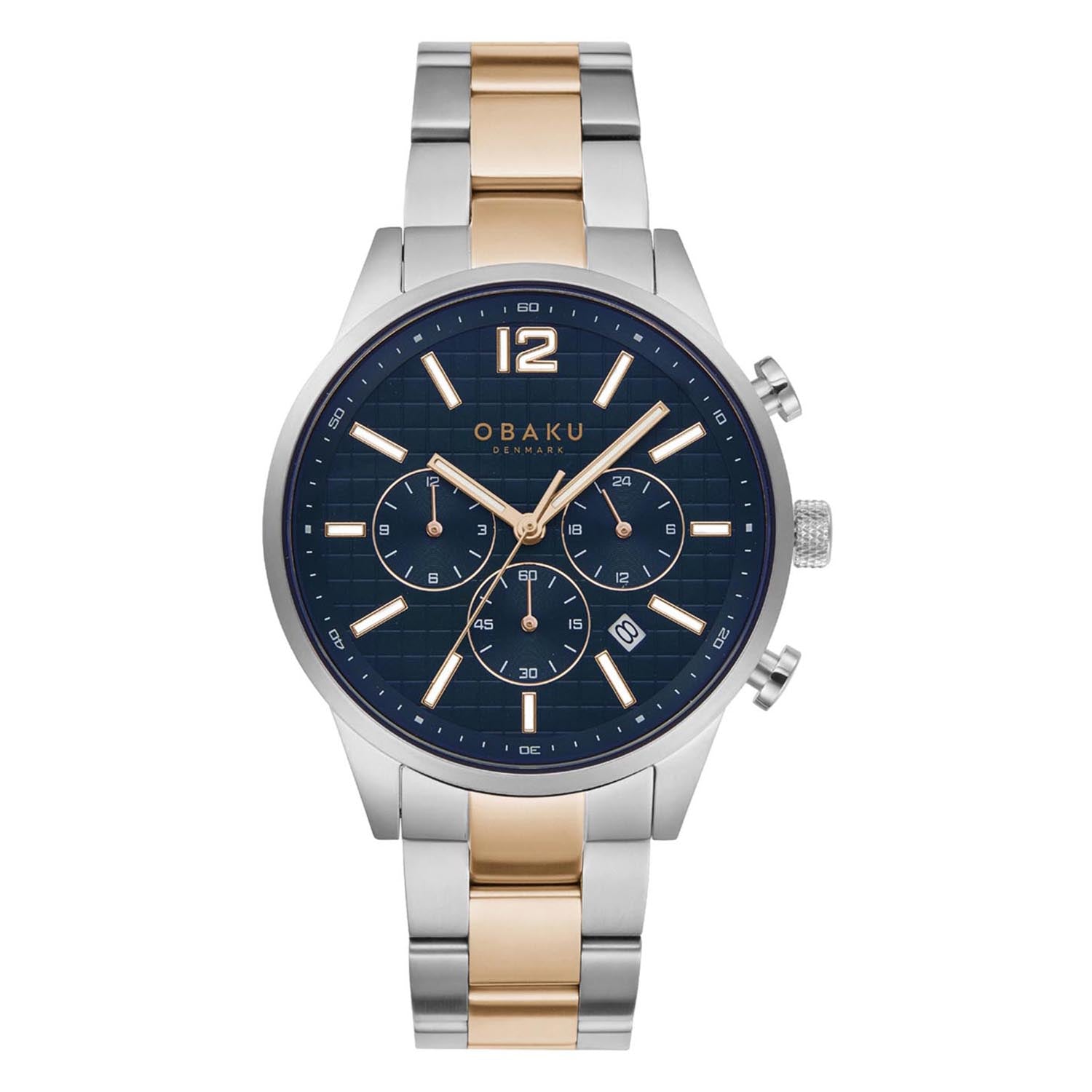 Obaku Skov Chronograph Men's Watch -  V205GUCLSH