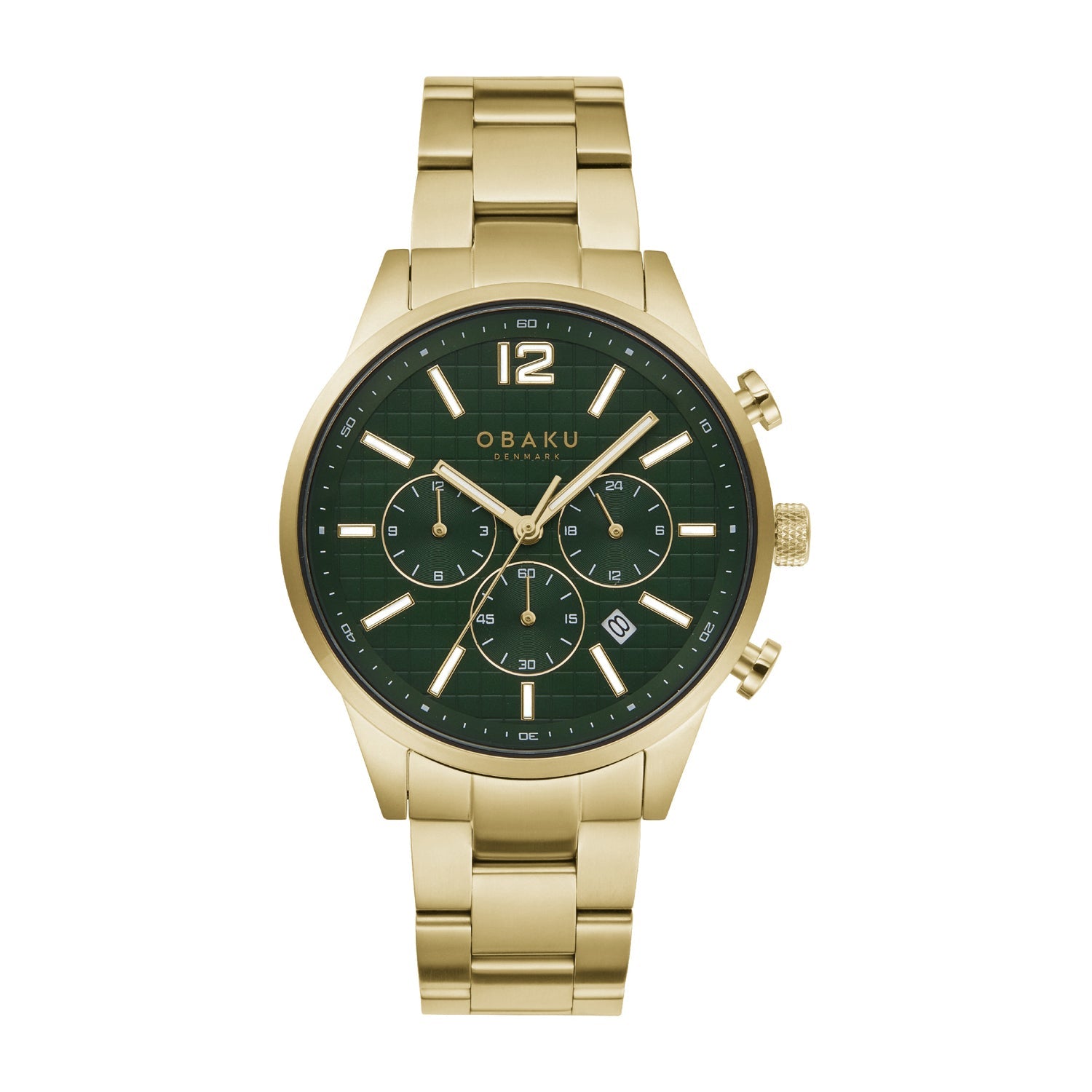 Obaku Skov Chronograph Men's Watch -  V205GUGESG