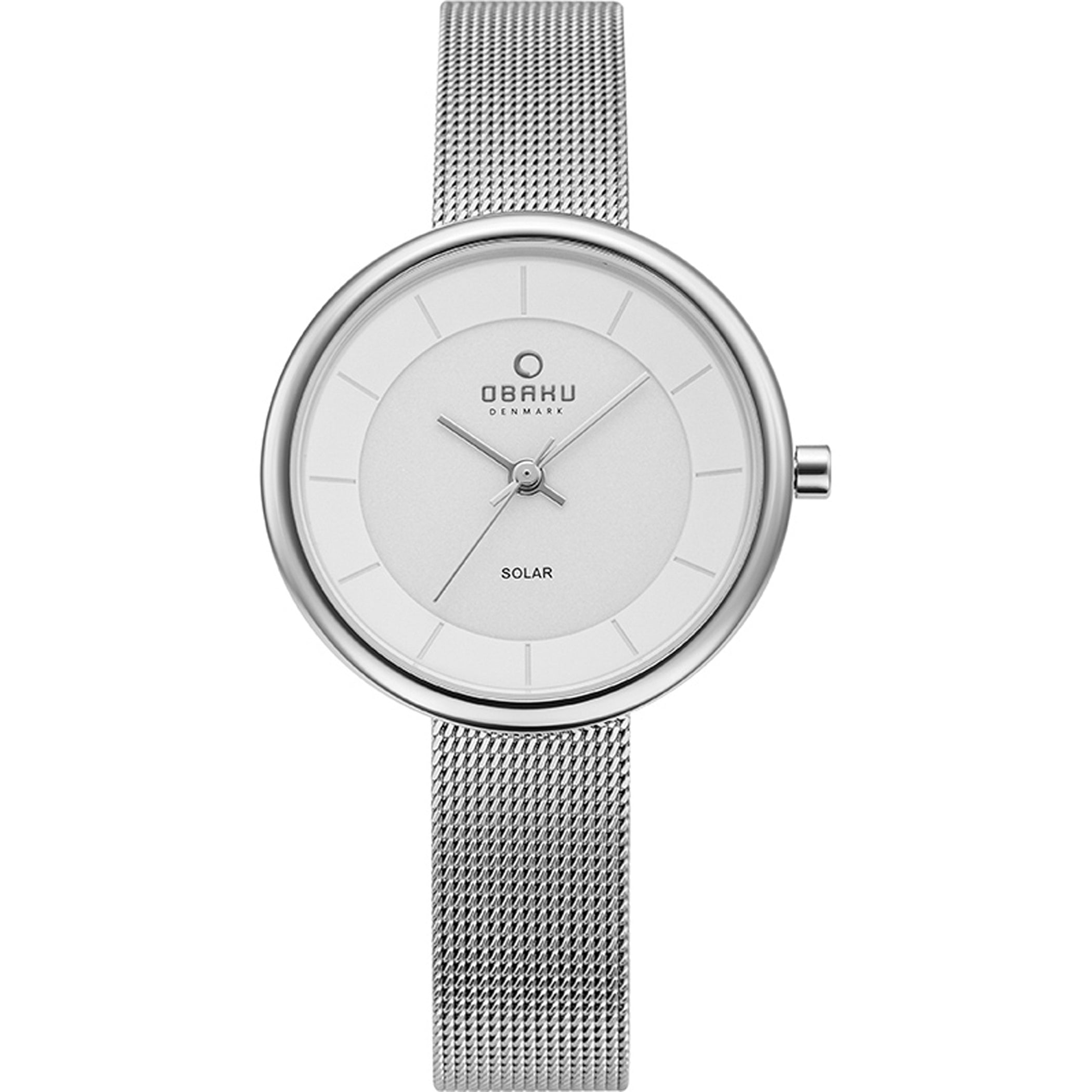 Obaku Lys Steel Solar Quartz Women's Watch - V206LRCWMC