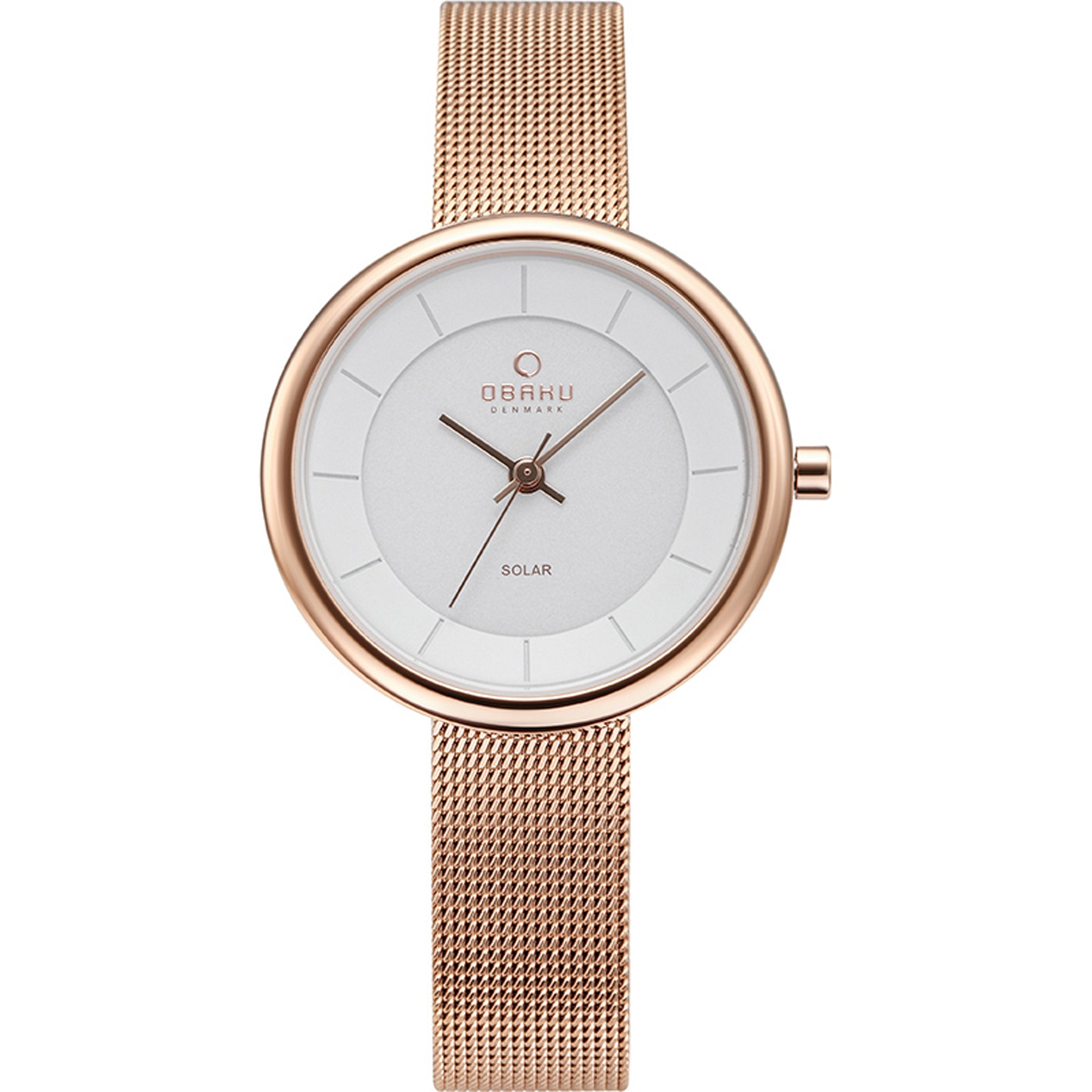 Obaku Lys Rose Solar Quartz Women's Watch - V206LRVWMV
