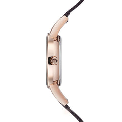 Obaku Lykke Walnut Quartz Women's Watch - V207LEVNMN