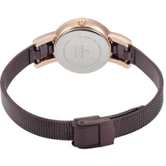 Obaku Lykke Walnut Quartz Women's Watch - V207LEVNMN