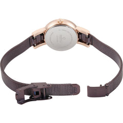 Obaku Lykke Walnut Quartz Women's Watch - V207LEVNMN
