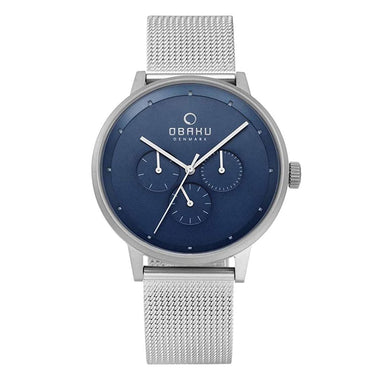 Obaku Venlig Cyan Multifunction Men's Watch - V208GMCLMC