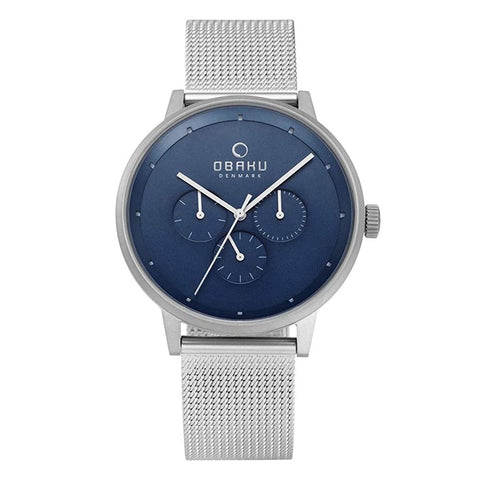 Obaku Venlig Cyan Multifunction Men's Watch - V208GMCLMC