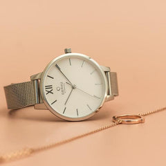 Obaku Liv Steel Quartz Women's Watch -  V209LXCIMC