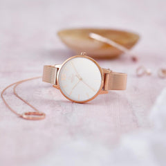 Obaku Liv Rose Quartz Women's Watch -  V209LXVIMV
