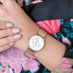 Obaku Lind Rose Multifunction Women's Watch - V212LMVIMV