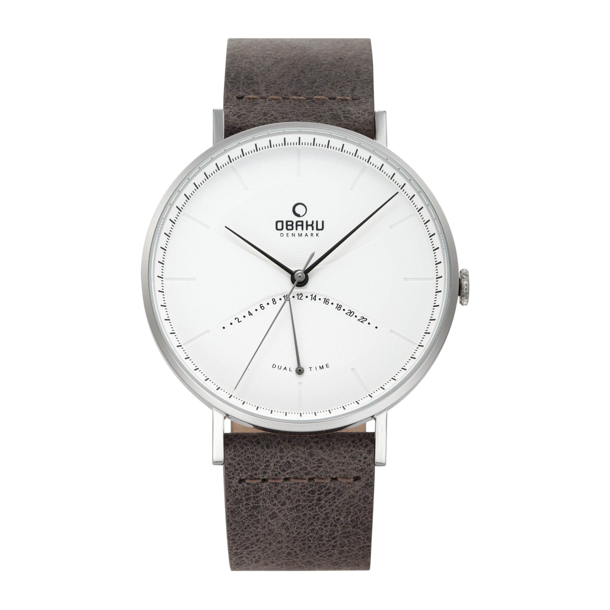 Obaku Elm Clay Dual Time Men's Watch - V213GUCIRJ