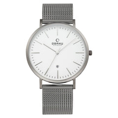 Obaku Havre Titanium Quartz Men's Watch - V215GDTIMJ