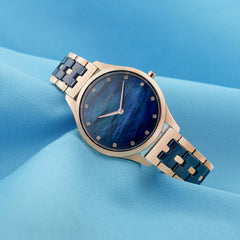 Obaku Fin Sunset Quartz MOP Women's Watch - V217LXVLSL