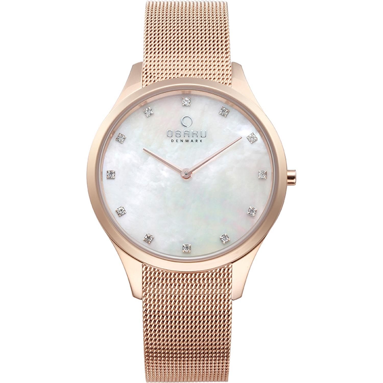 Obaku Fin Rose Quartz MOP Women's Watch - V217LXVWMV