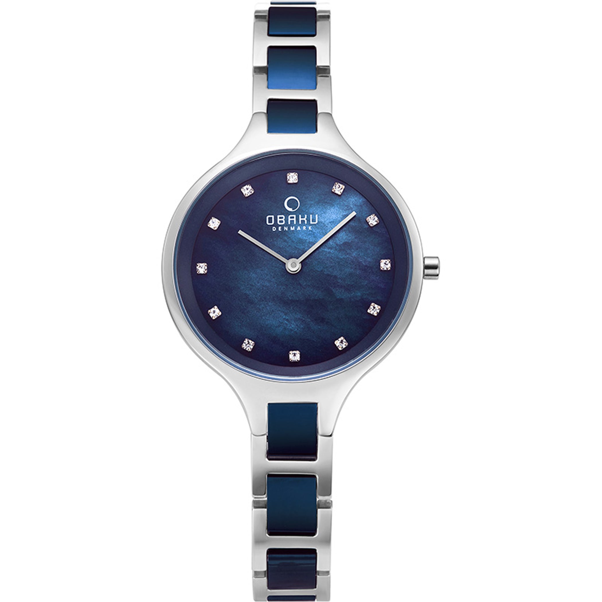 Obaku Iris Bluesteel Quartz MOP Women's Watch - V218LXCLSL