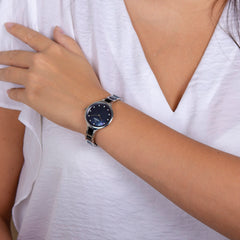 Obaku Iris Bluesteel Quartz MOP Women's Watch - V218LXCLSL