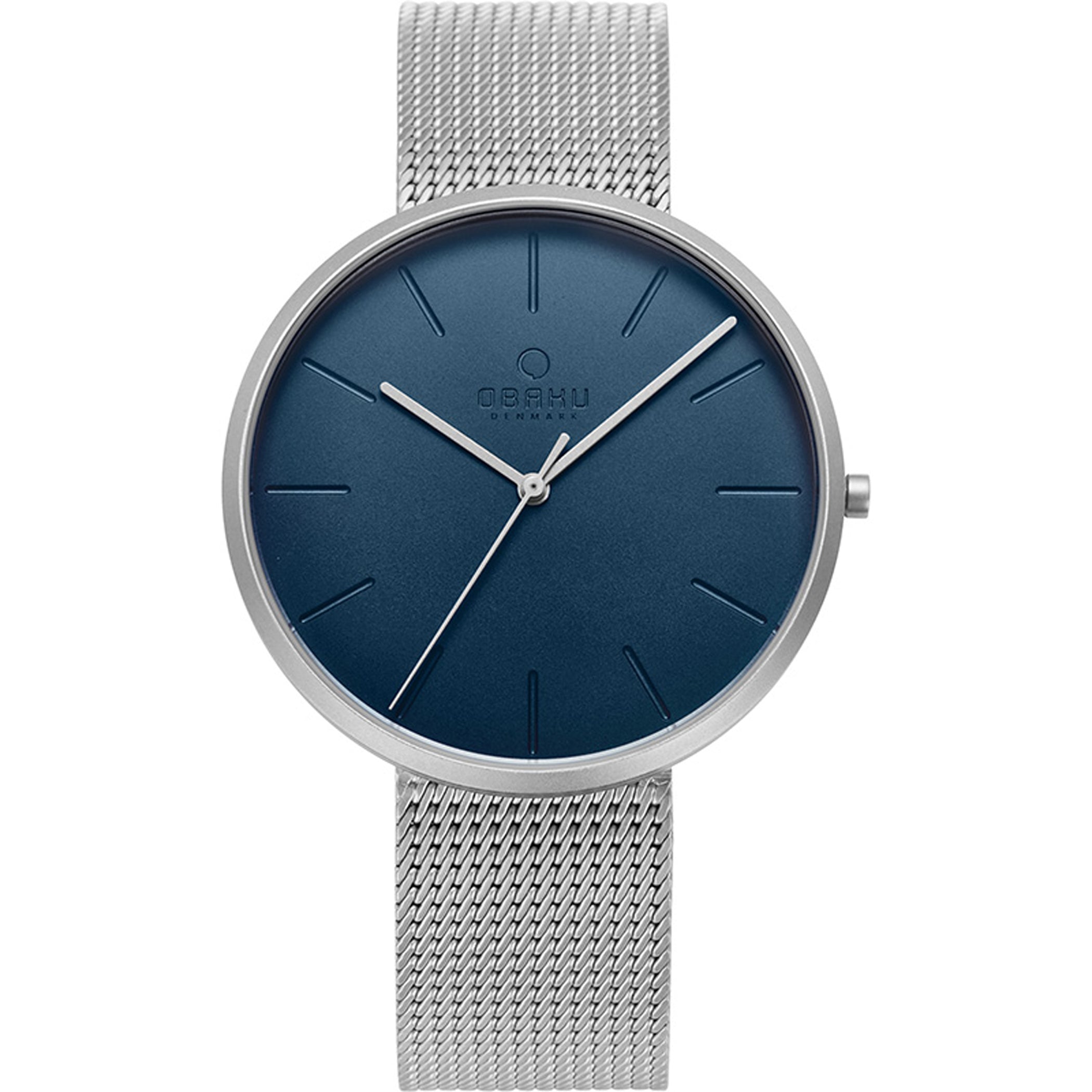 Obaku Hassel Cyan Quartz Men's Watch - V219GXCLMC