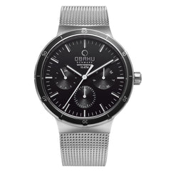 Obaku Dyb Onyx Multifunction Men's Watch - V220GMCBMC