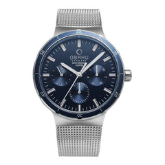 Obaku Dyb Cyan Multifunction Men's Watch - V220GMCLMC