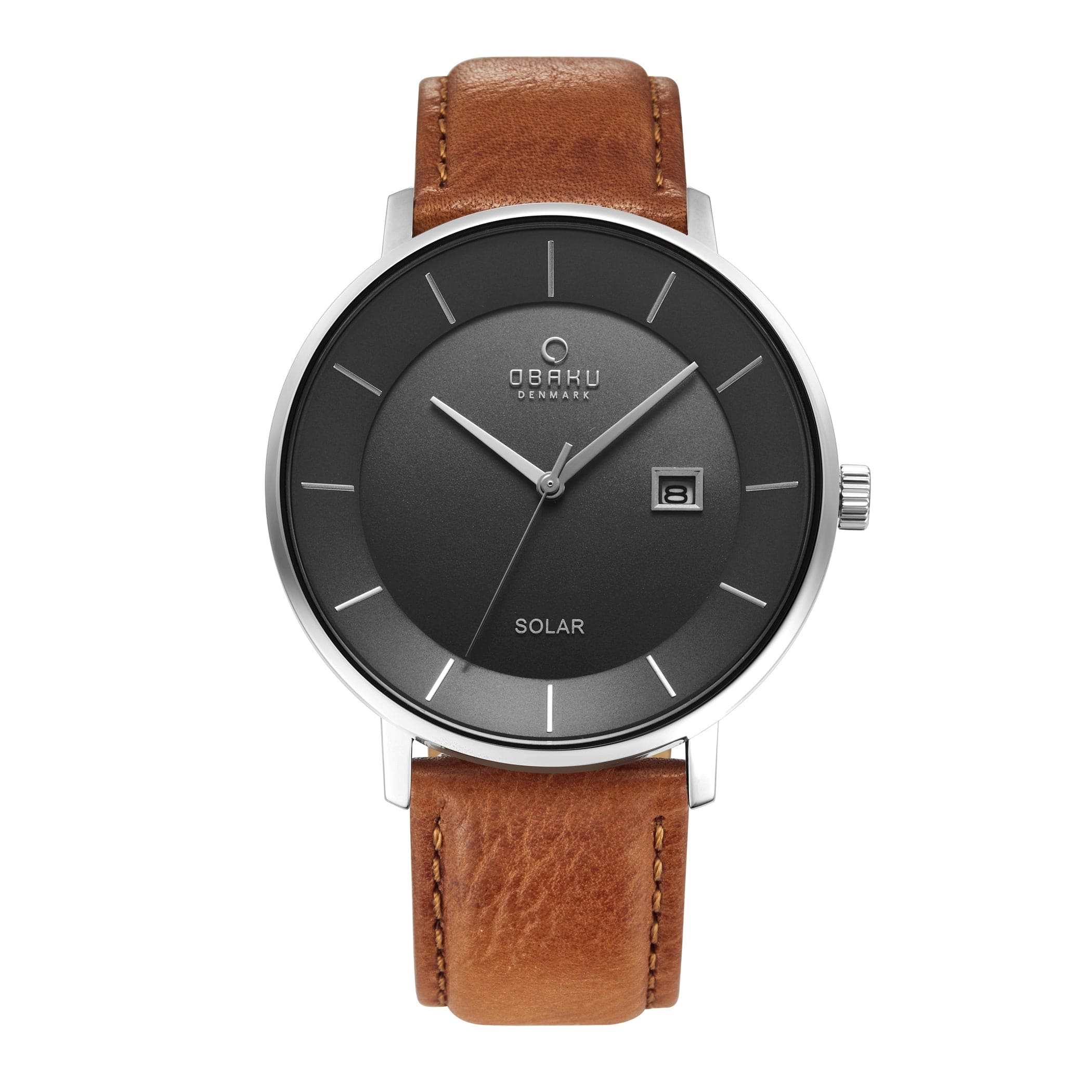 Obaku Nordlys Camel Solar Quartz Men's Watch - V222GRCJRZ