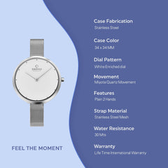 Obaku Dok-Steel Quartz Women's Watch - V227LXCIMC