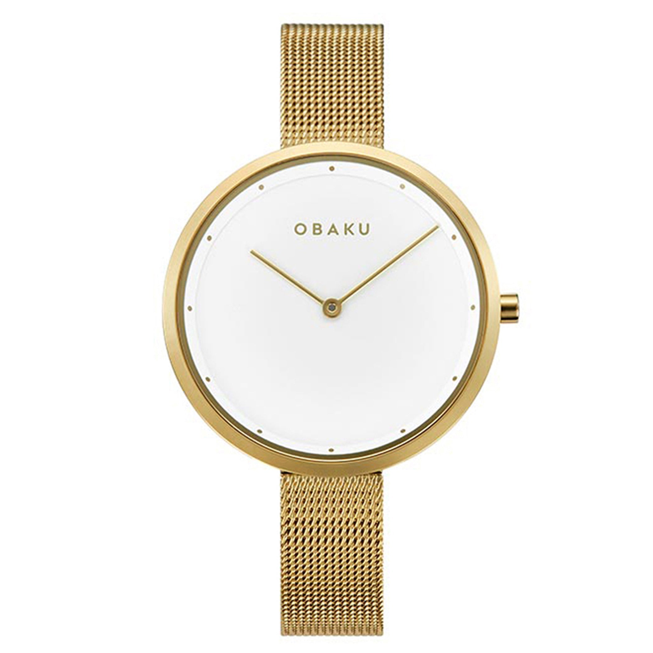 Obaku Dok-Gold Quartz Women's Watch - V227LXGIMG