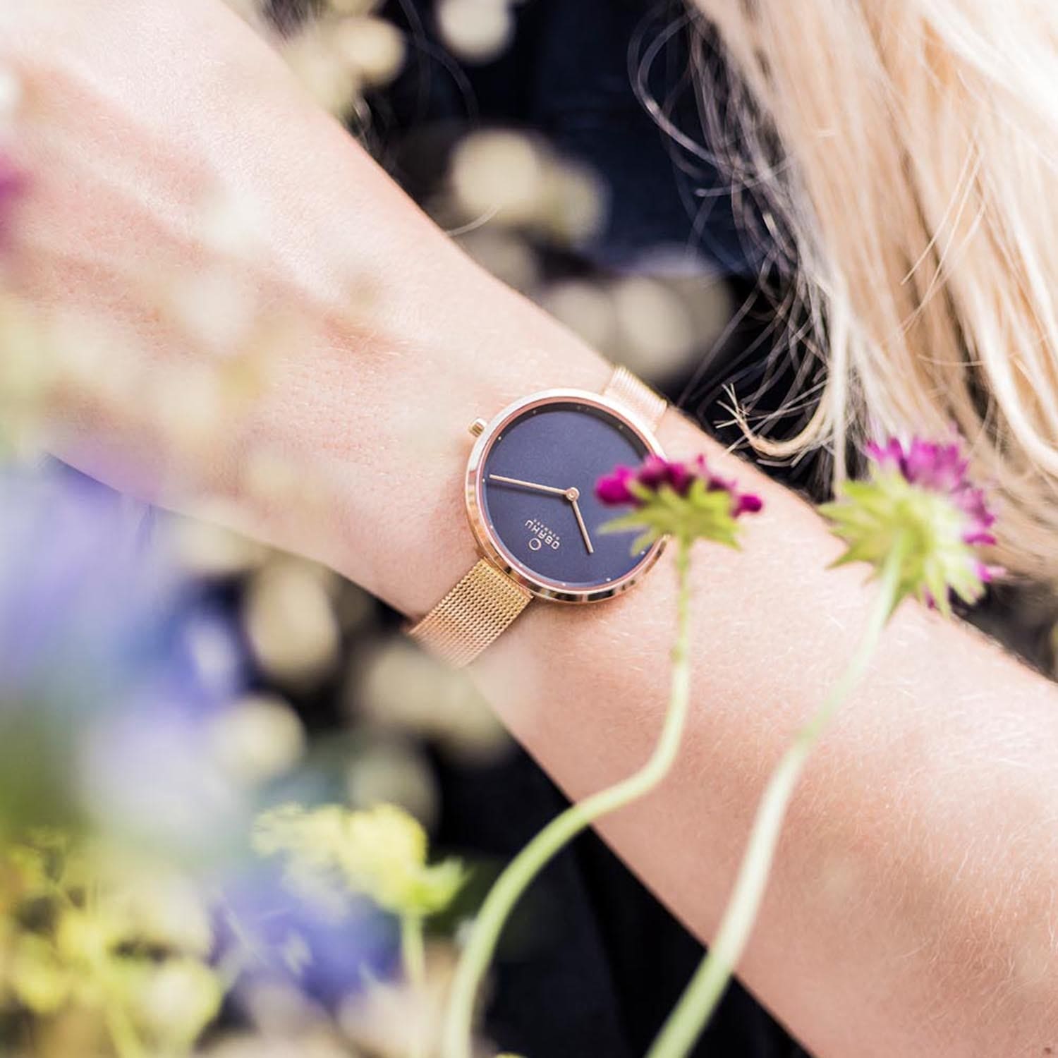 Obaku Dok-Azure Quartz Women's Watch - V227LXVLMV