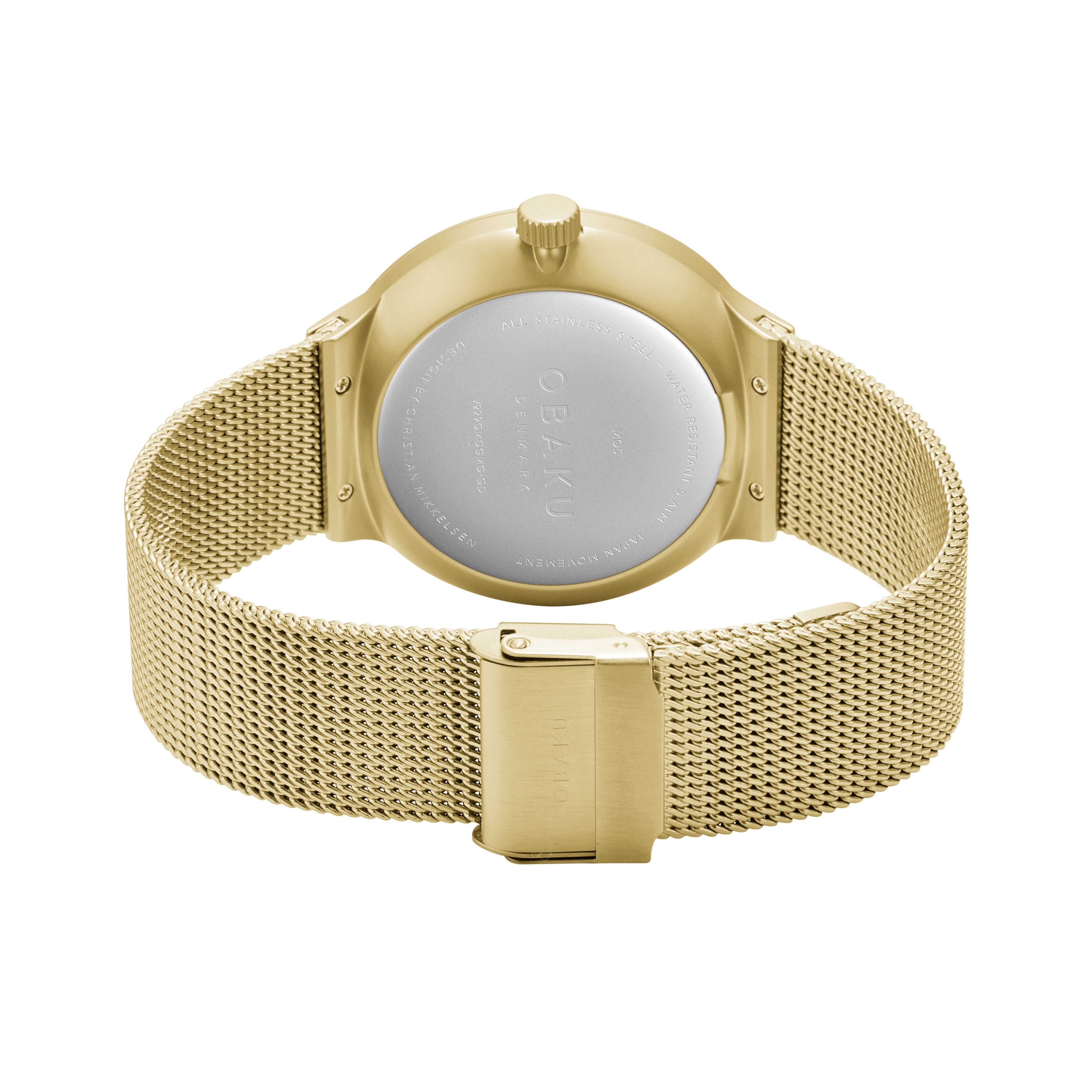 Obaku Mos Basil Multifunction Men's Watch - V229GMGGMG-GD