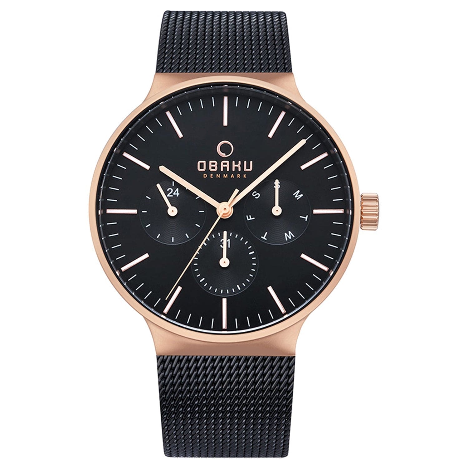 Obaku Mos-Night Multifunction Men's Watch - V229GMVBMB