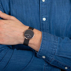 Obaku Papir-Night Quartz Men's Watch - V230GXMBMB