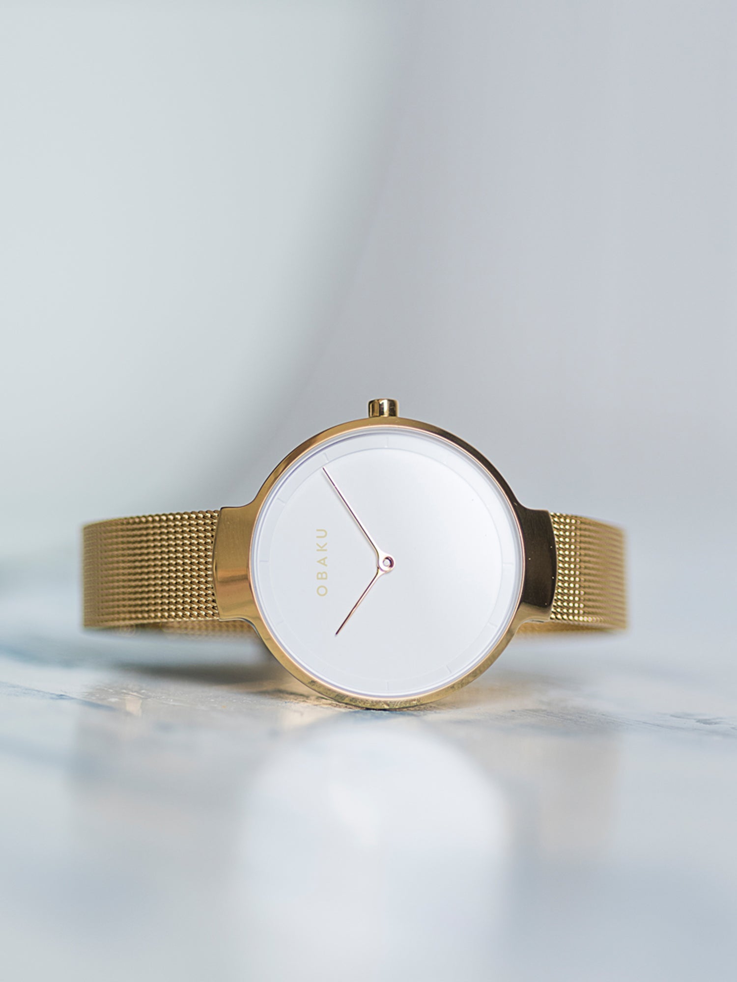 Obaku Birk-Gold Quartz Women's Watch - V231LXGIMG