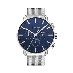 Obaku Havn-Cyan Chronograph Men's Watch - V232GCCLMC