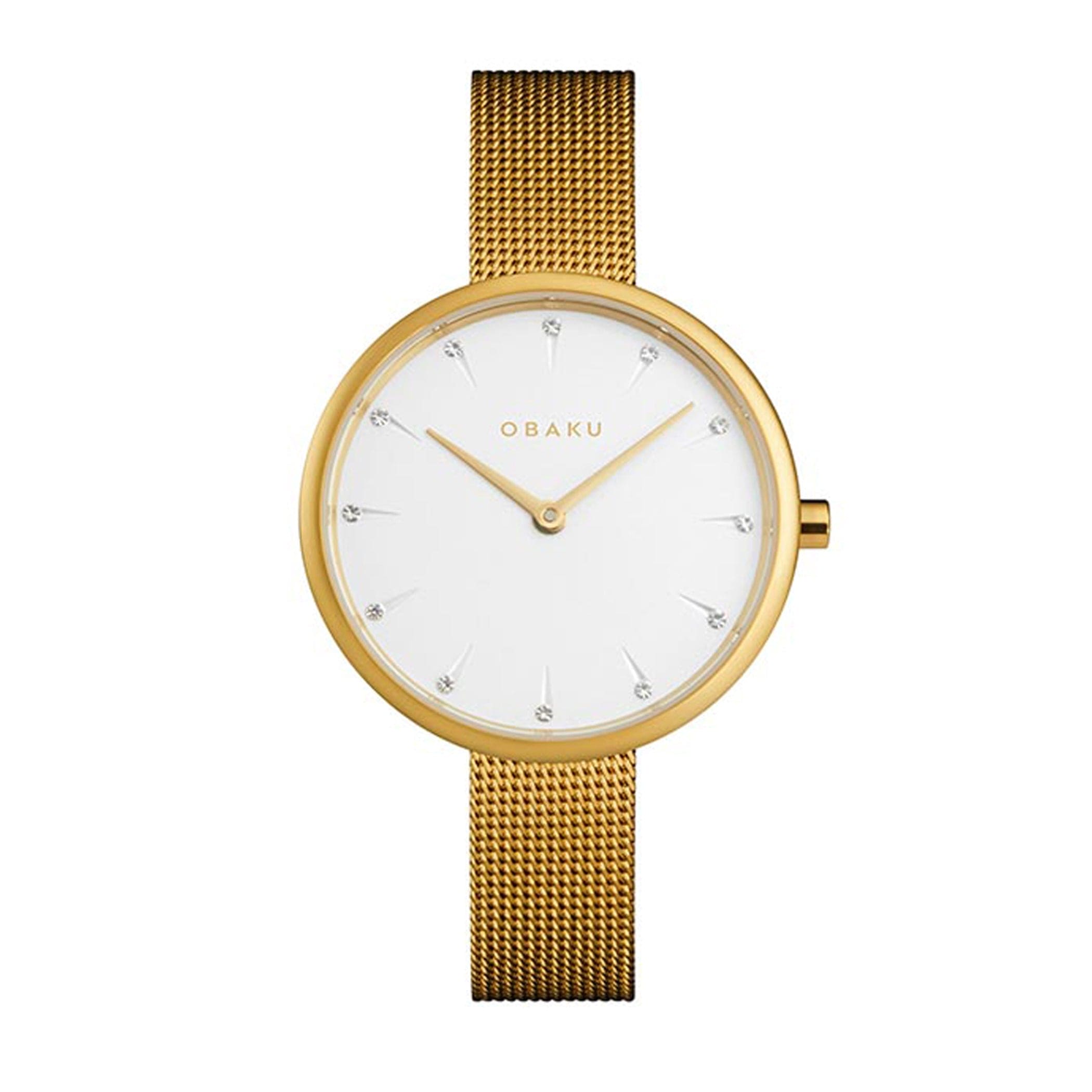Obaku Notat-Gold Quartz Women's Watch - V233LXGIMG