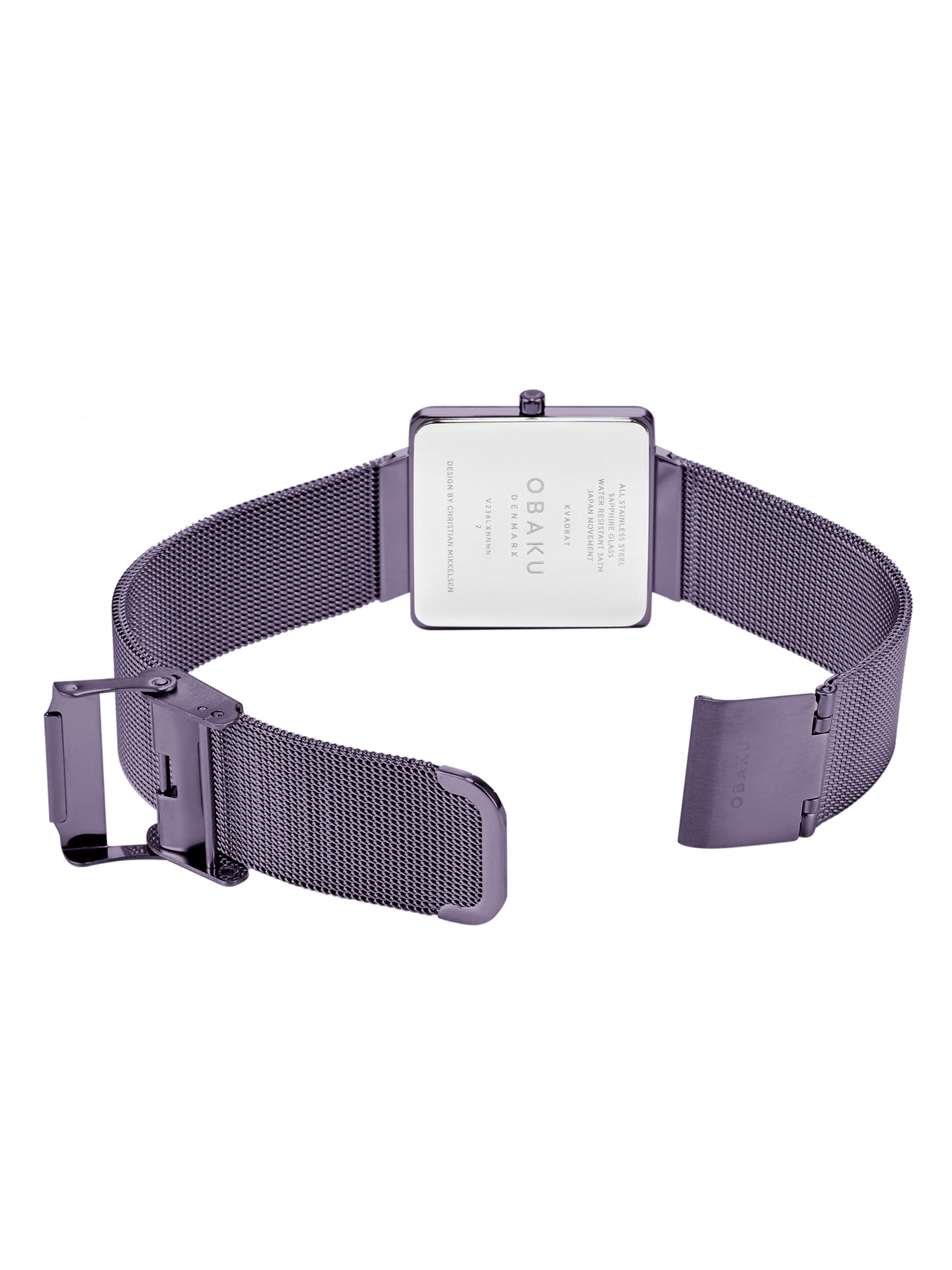 Obaku Kvadrat-Grey Quartz Women's Watch - V236LXNNMN