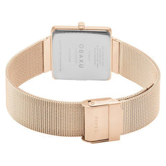 Obaku Kvadrat-Rose Quartz Women's Watch -  V236LXVIMV