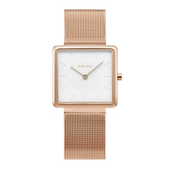 Obaku Kvadrat-Rose Quartz Women's Watch -  V236LXVIMV
