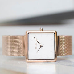 Obaku Kvadrat-Rose Quartz Women's Watch -  V236LXVIMV