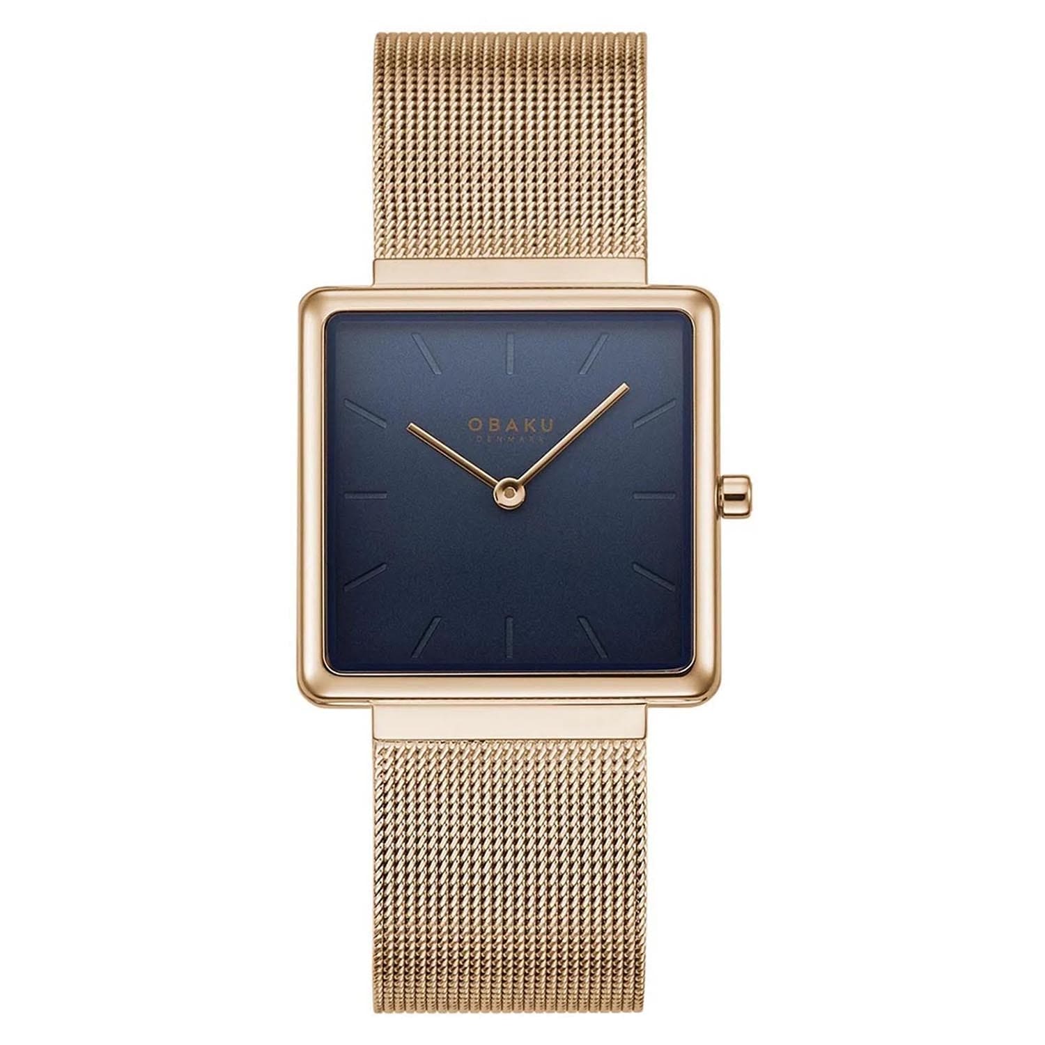 Obaku Kvadrat-Gold Quartz Women's Watch - V236LXVLMV
