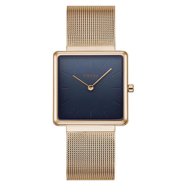 Obaku Kvadrat-Gold Quartz Women's Watch - V236LXVLMV
